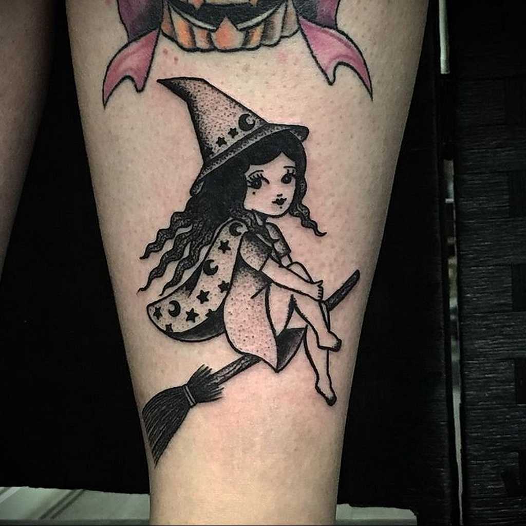 Татуировки в виде ведьмы