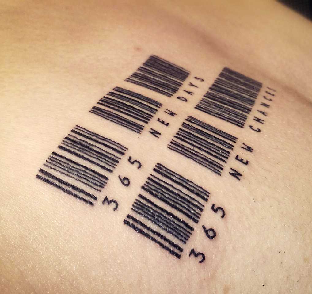 Что значит штрих-код в тату - tattoo-photo.ru