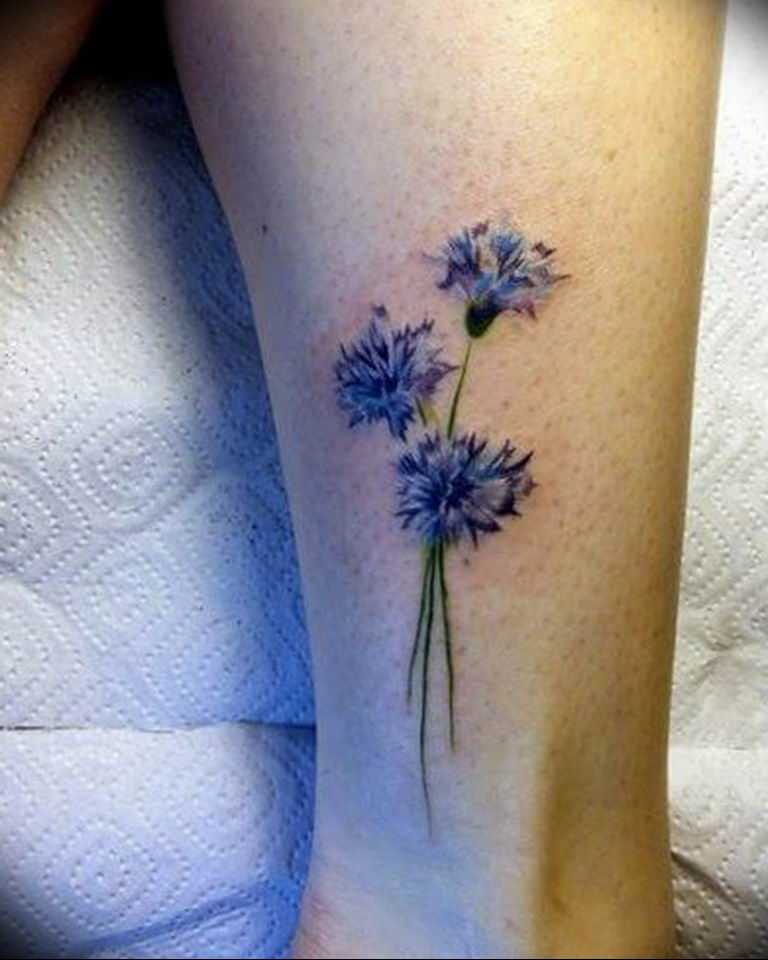 Tattoo • значение тату: василёк