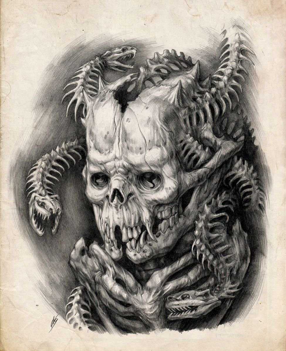 Tattoo • значение тату: демон и его маска