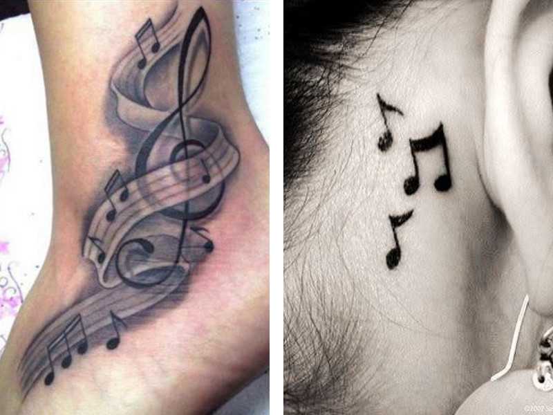 Tattoo • значение тату: нота