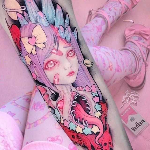 I tatuaggi kawaii e dark di brando chiesa | brando chiesa's deadly cute tattoos ¤ non solo kawaii