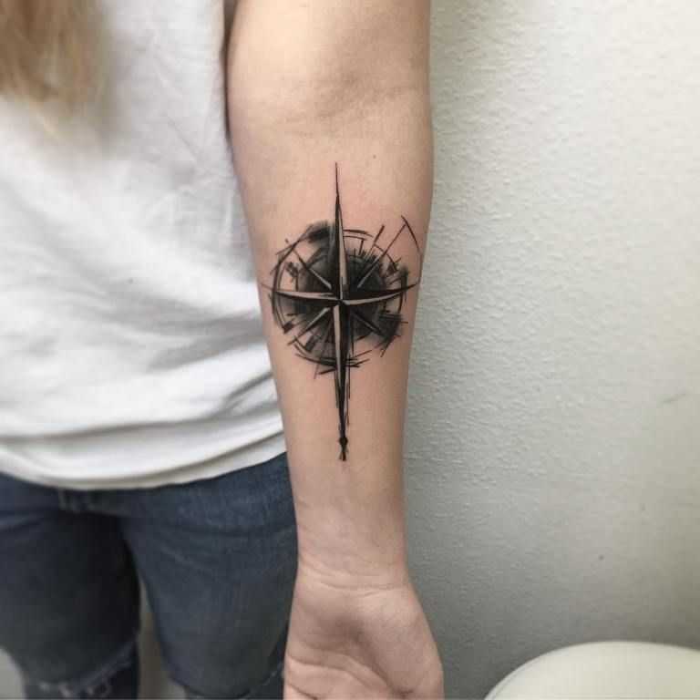 Тату компас - сюжеты и эскизы тату с компасом | tattoo-ideas.ru