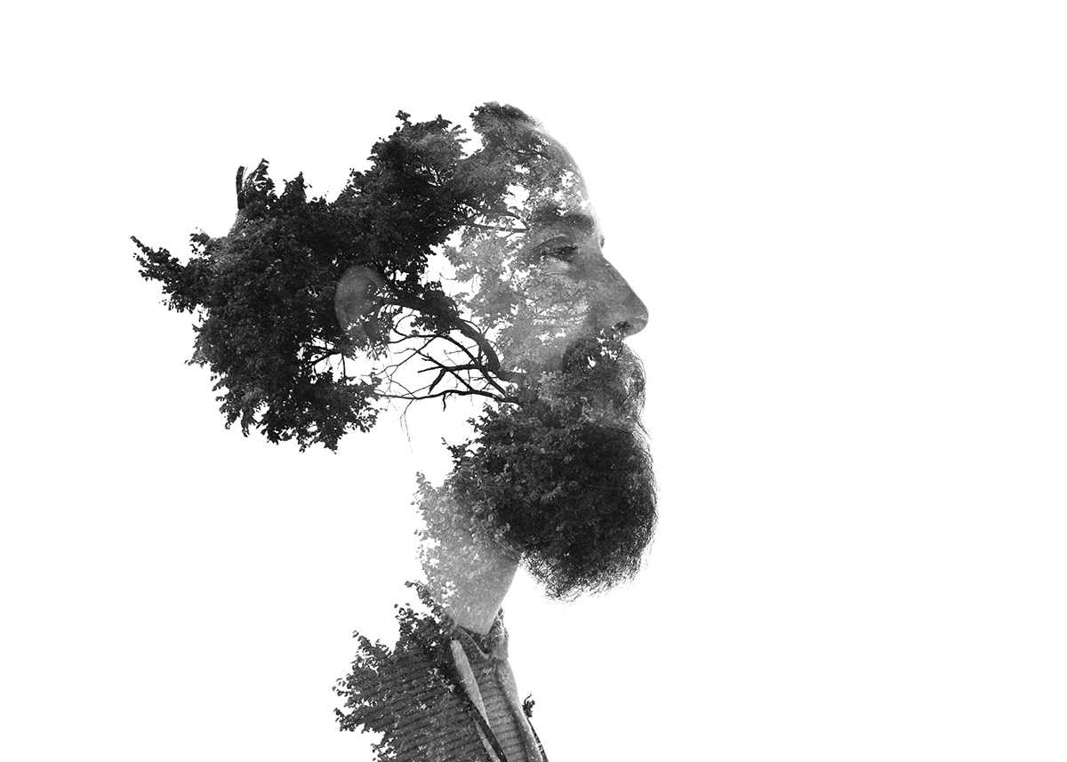 Double exposure tattoos