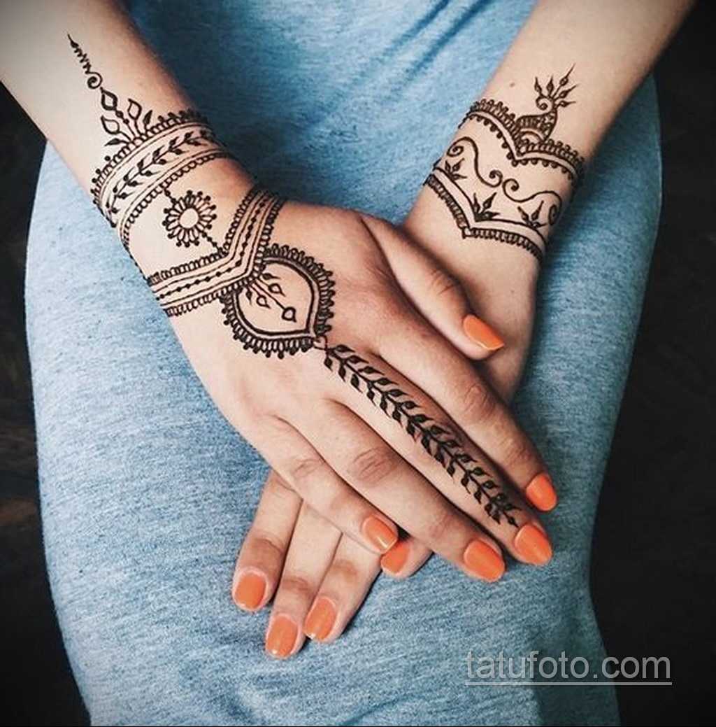 Тату хной для девушек: фото и эскизы