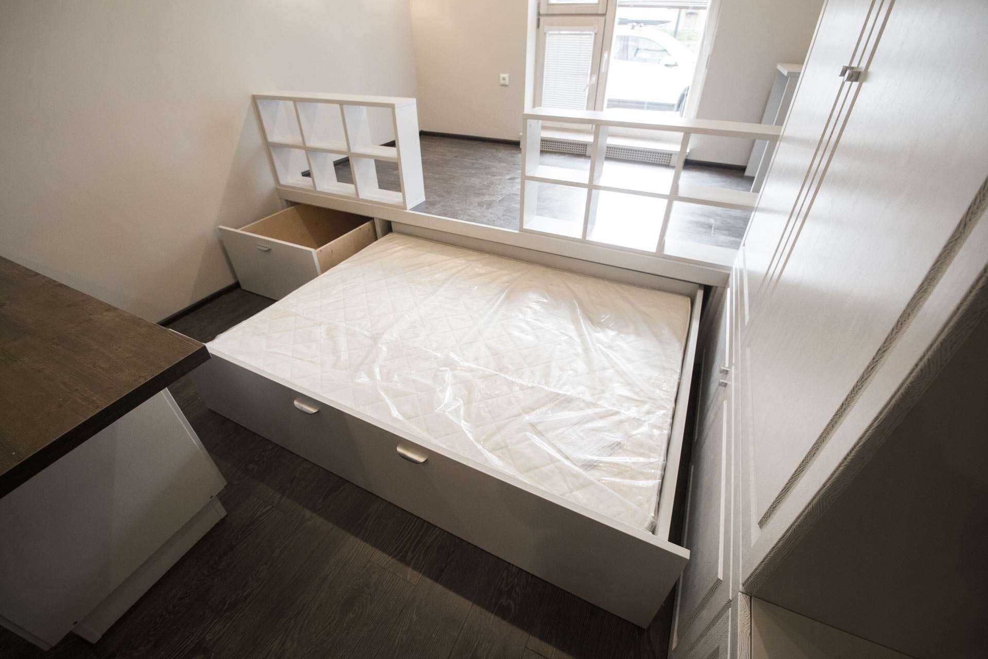 подиум кровать для спальни