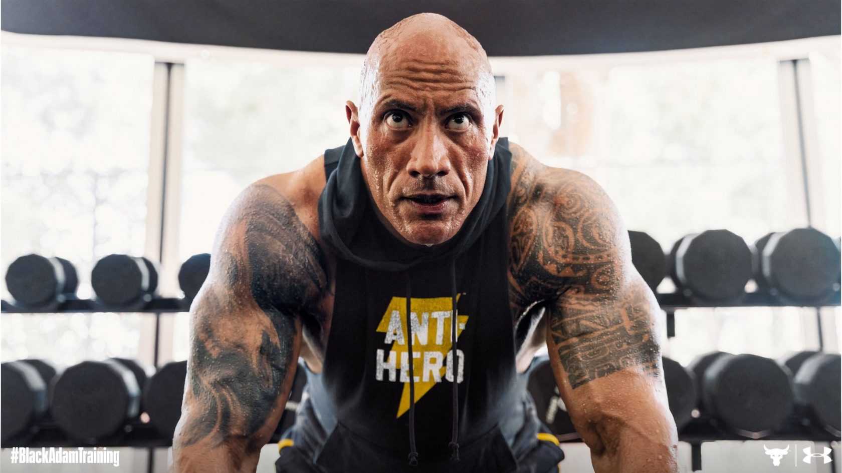 Dwayne johnson gives update on his massive arm tattoo of a bull that he has been enhancing | daily mail online