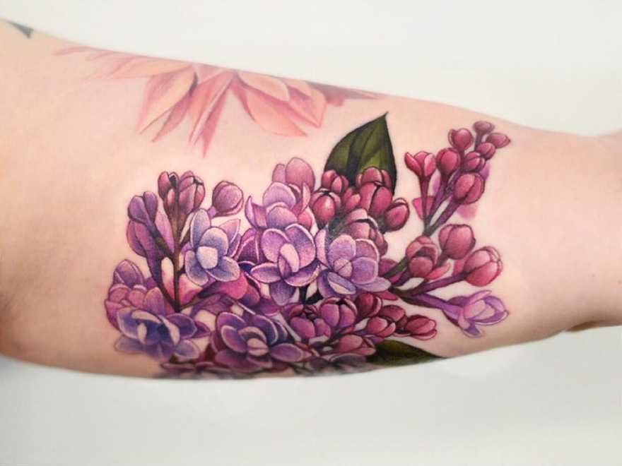 Tattoo • значение тату: сирень