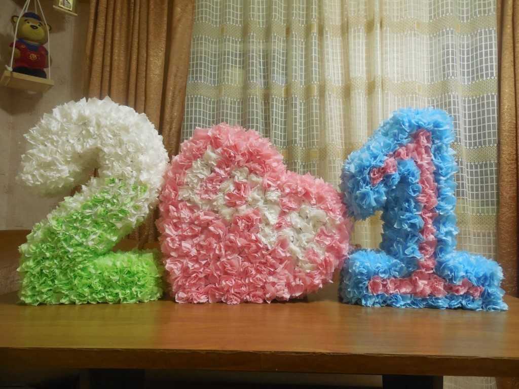 Цифры на день рождения - 68 фото идей оригинальных самодельных цифр