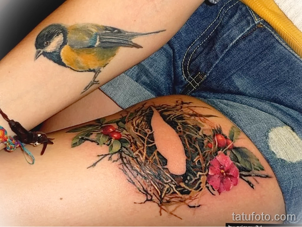 Tattoo • значение тату: синица